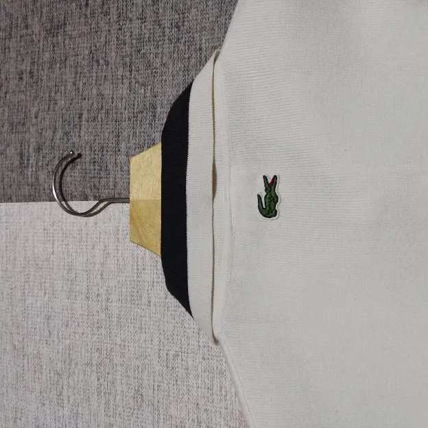Jaket Sweaters Lacoste LIVE Boxy colour White Size M preloved