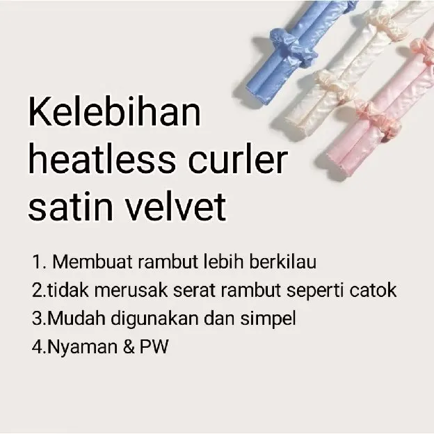 Heatless Curl Alat Pengkriting Rambut Tanpa Catok Hair Curler