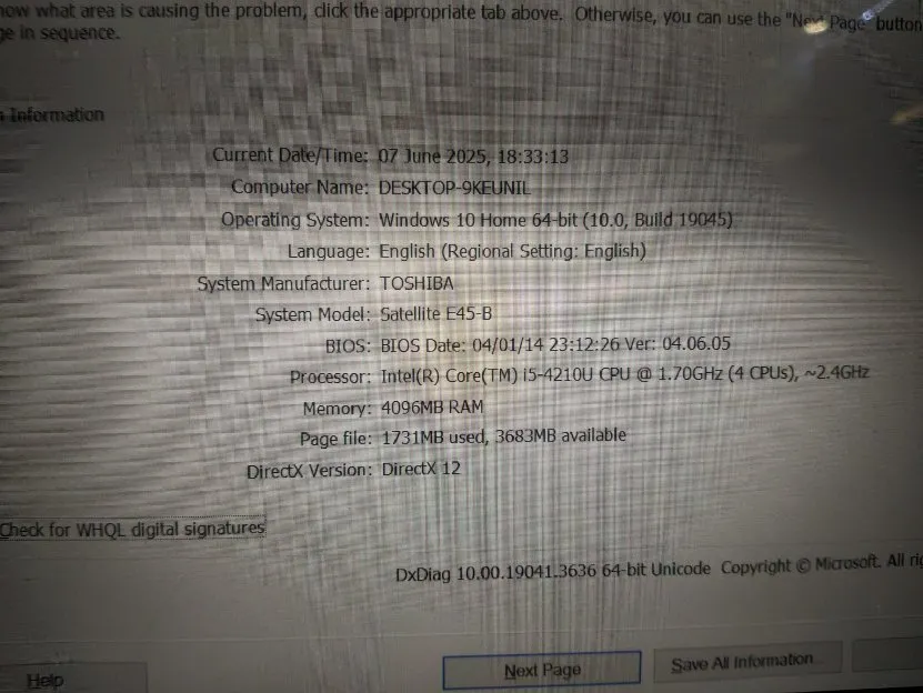 jual cepet Thosiba satelit