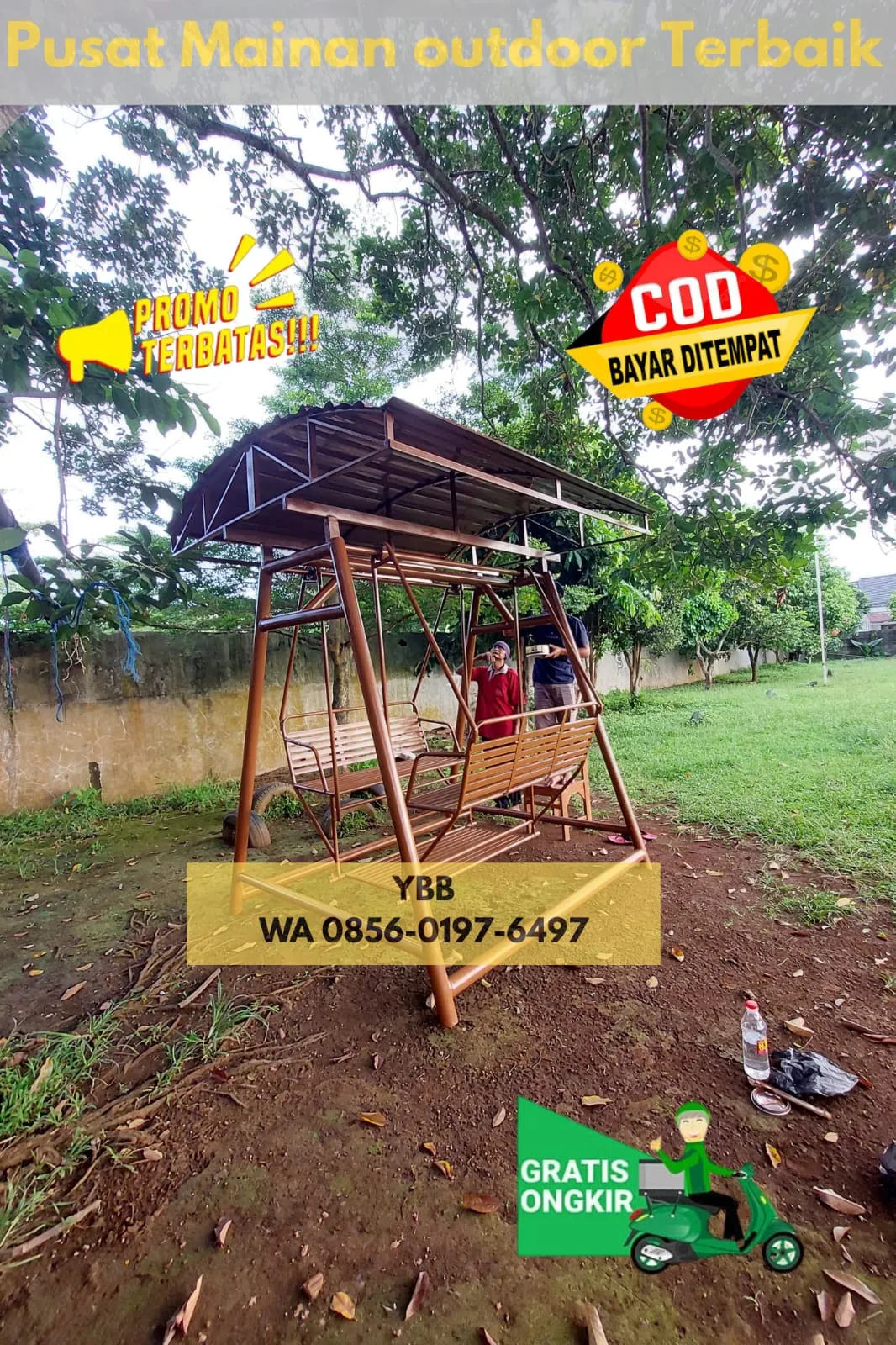 SHERLOK SAJA KAMI ANTAR Ayunan Besi Playground Anak Aman untuk Taman Bermain Desa Bunut Kec Widang Tuban