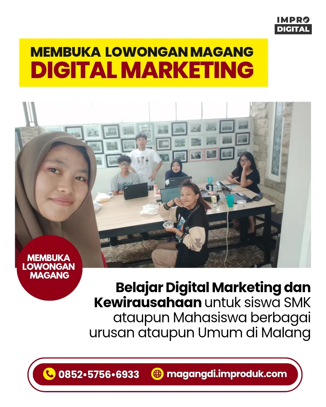 Tempat PKL Bisnis Digital di Klojen