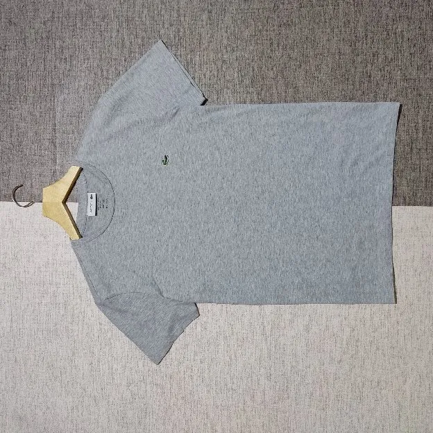Kaos LACOSTE grey colour Cotton Pima Size S