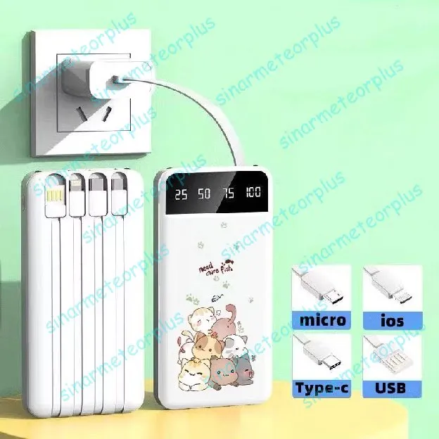 Powerbank 50000mAh 4 Kabel Fast Charging Digital Display