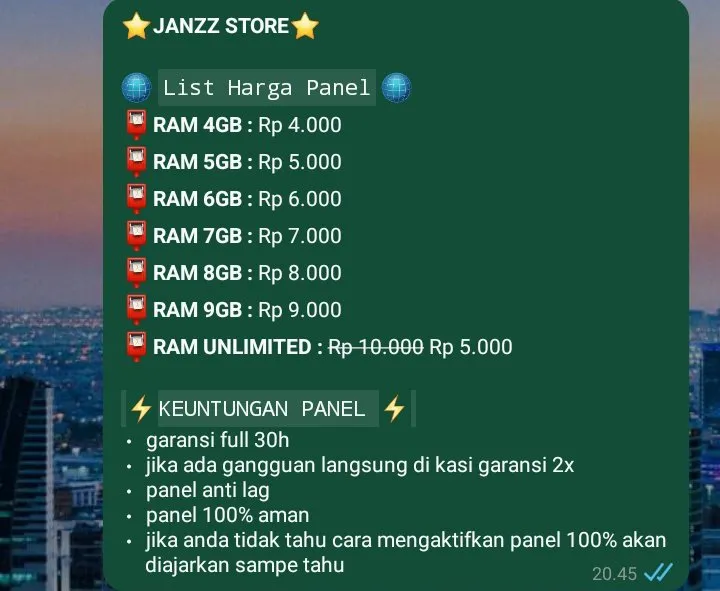 Panel bot wa