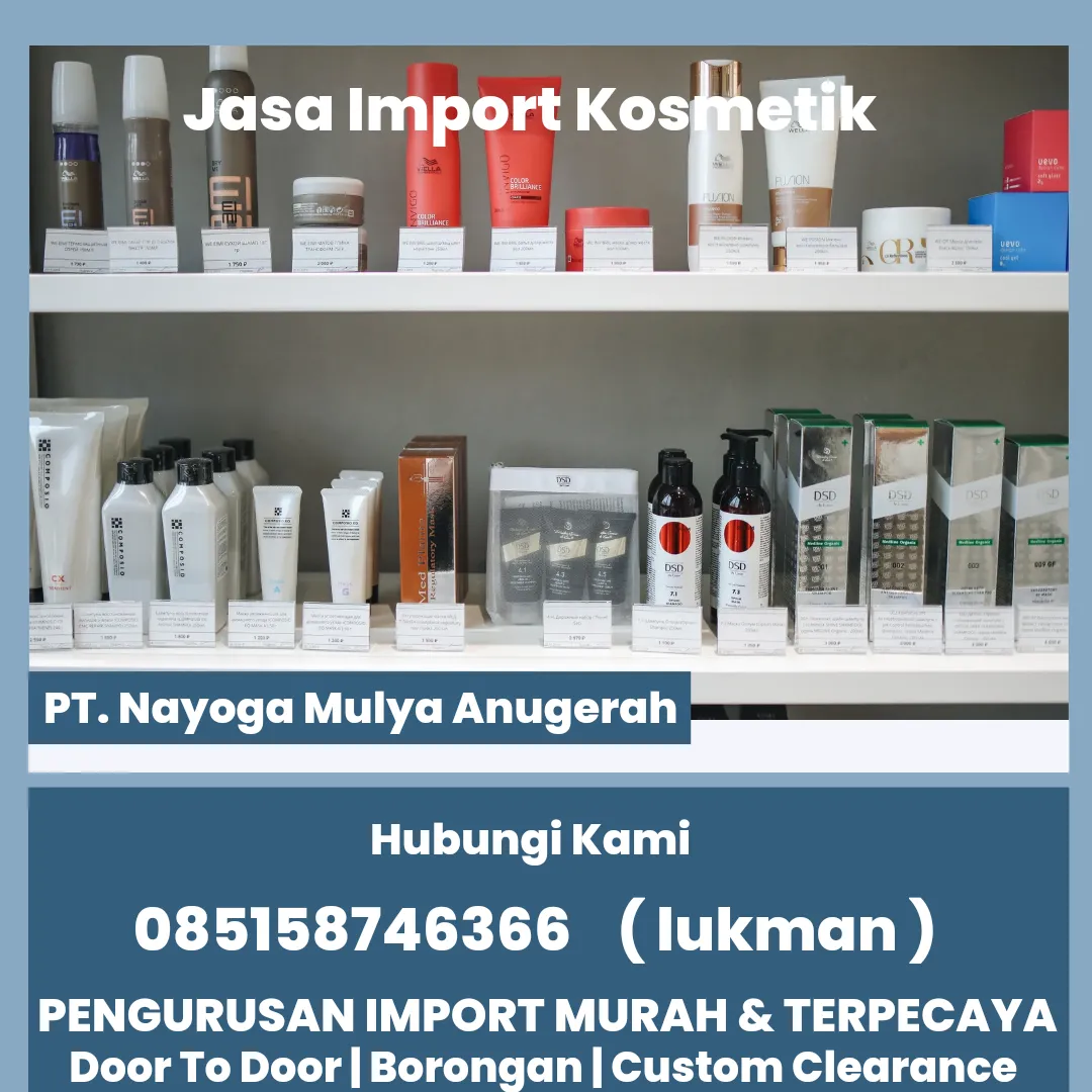 import kosmetik dari jerman ke jakarta all-in