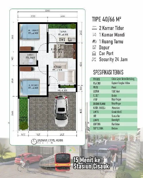 RUMAH MURAH DI KAWASAN CISAUK, HARGA MULAI 393 JUTA SAJA