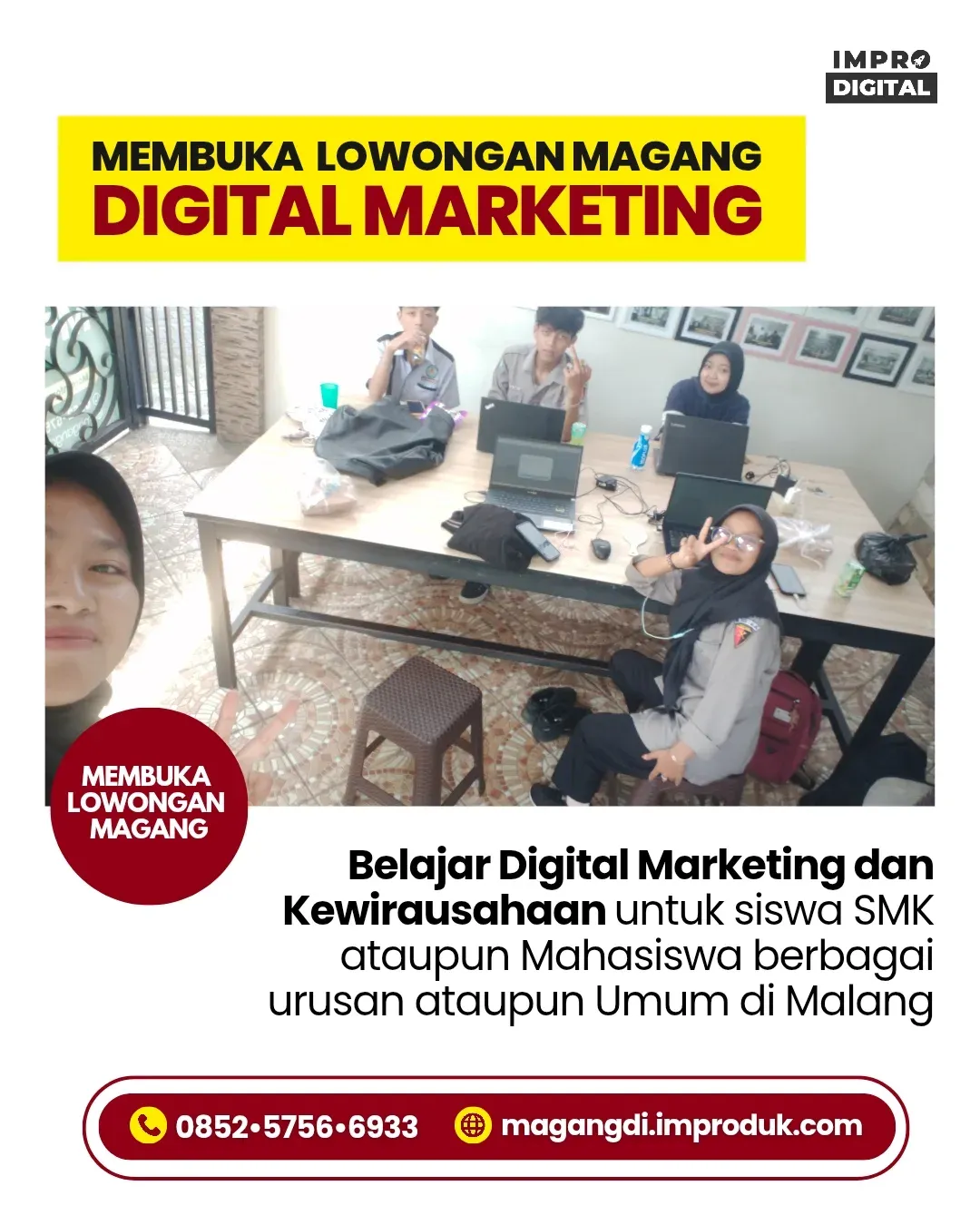Tempat PKL Bisnis Digital di Klojen