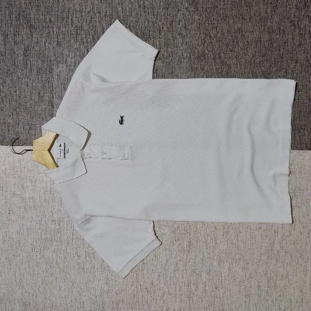 Kaos polo shirt Basic Lacoste White colour Size L