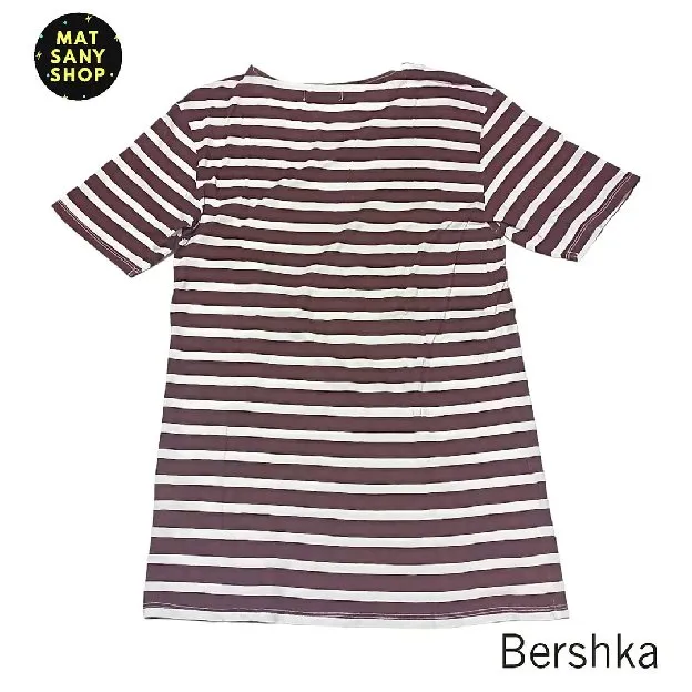 Kaos Tshirt Stripe Strip Salur Garis Essentials Bershka Vintage Casual