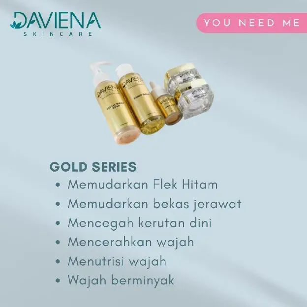 DAVIENA SKINCARE GLOWING SERIES - ACNE SERIES - GOLD SERIES