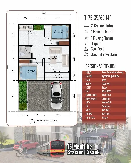 RUMAH MURAH DI KAWASAN CISAUK, HARGA MULAI 393 JUTA SAJA