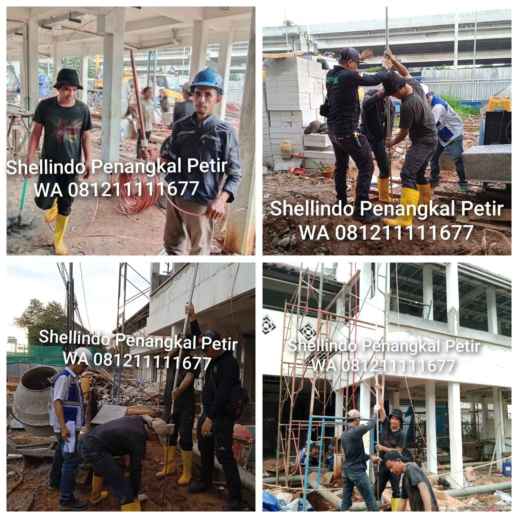 Perakitan Palarel Grounding Pasang Penangkal Petir Cibeber Cianjur