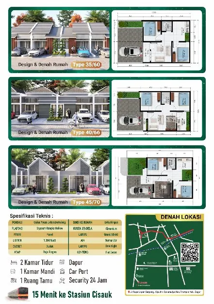 RUMAH HUNIAN ANTI BANJIR DI CISAUK
