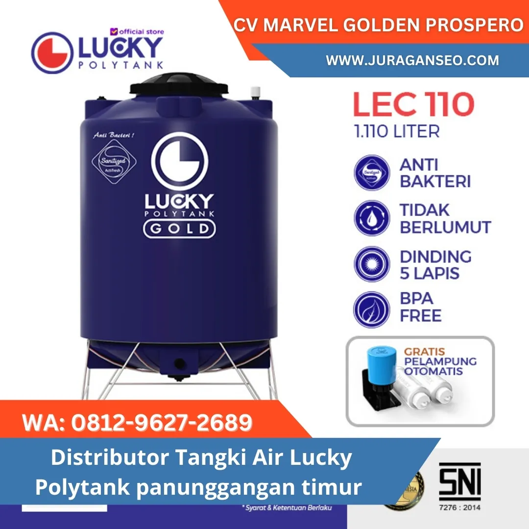 Distributor Tangki Air Lucky Polytank Panunggangan Timur