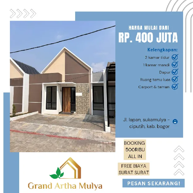 NYARIH RUMAH HARGA TERJANGKAU DI CISAUK