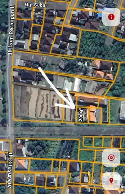 Dijual 2 are, Jl. Gitasura Dam Peraupan II Belakang PDAM Antasura Denpasar