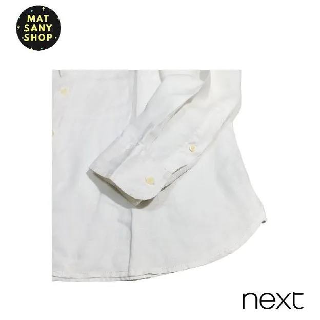 Kemeja Linen Lengan Panjang Putih Next Resort Wear Formal