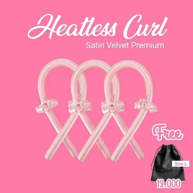 Heatless Curl Alat Pengkriting Rambut Tanpa Catok Hair Curler