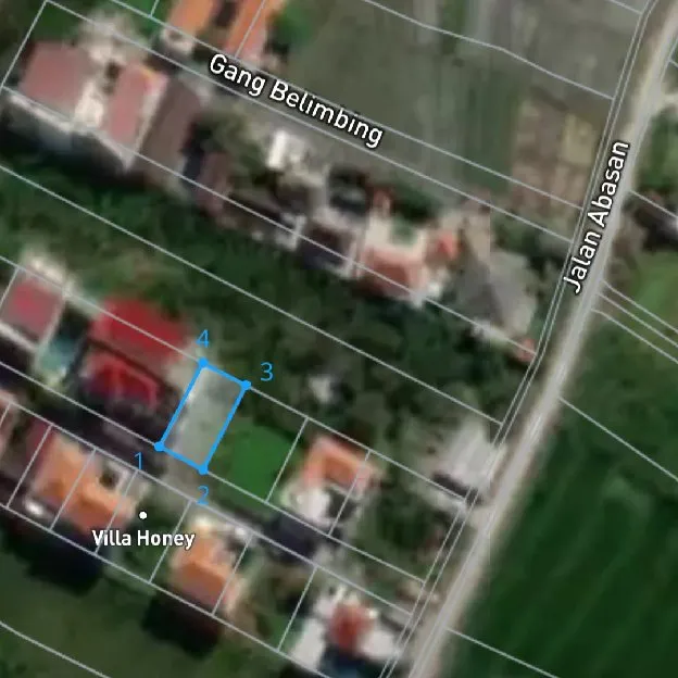 Dijual 1,4 are, Jl. Abasan Tibubeneng Pantai Berawa Canggu Kuta Utara