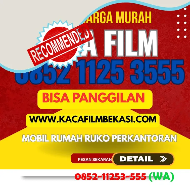 pasang kaca film mobil di bekasi Hitam Riben Termurah