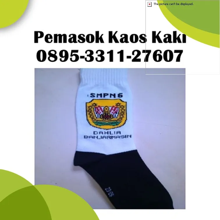 Kaos Kaki Rajut Toko Kaos Kaki Logo Sekolah untuk SMK Banjar Jawa Barat