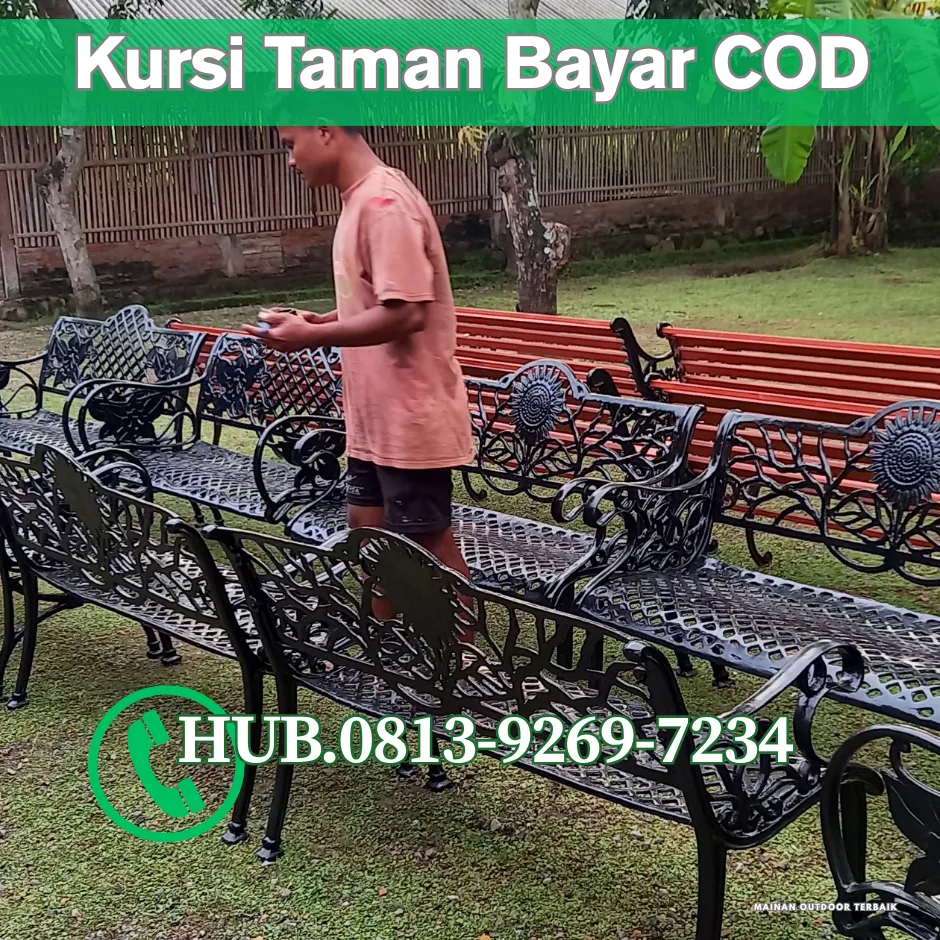 Desain ukuran kursi taman Kec Bulakamba Brebes