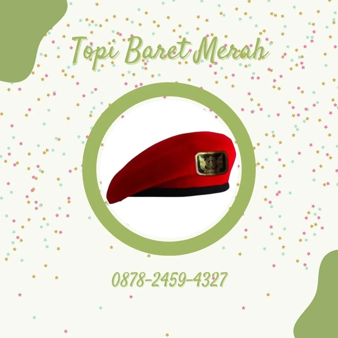 CUCI GUDANG DISTRIBUTOR topi baret merah tni Bandar, TOKO topi baret pemuda pancasila Donorojo, topi baret merah pramuka Kebonagung