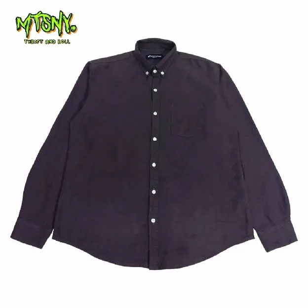 Kemeja Lengan Panjang CottonGo Basic Polos Body Fit Marun
