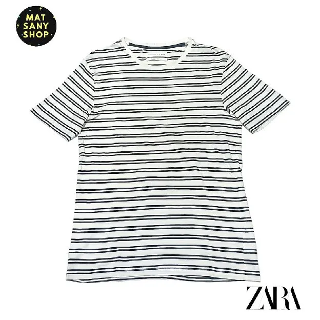 Kaos Tshirt Essentials Zara Stripe Stripes Strip Salur Garis