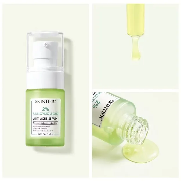 SKINTIFIC Acne Byebye Set - Salicylic Acid Anti Acne Serum 20gr 40gr - Salicylic Acid Acne Spot