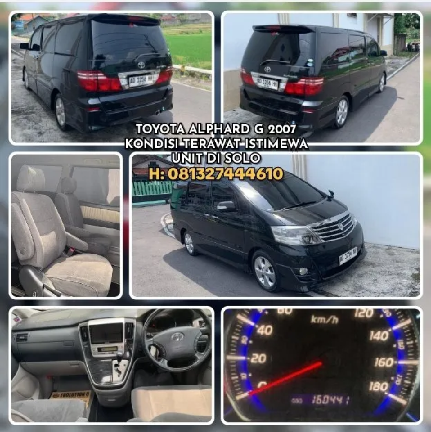 JUAL CEPAT TOYOTA ALPHARD G 2007 TERAWAT ISTIMEWA SIAP PAKAI, UNIT DI SOLO