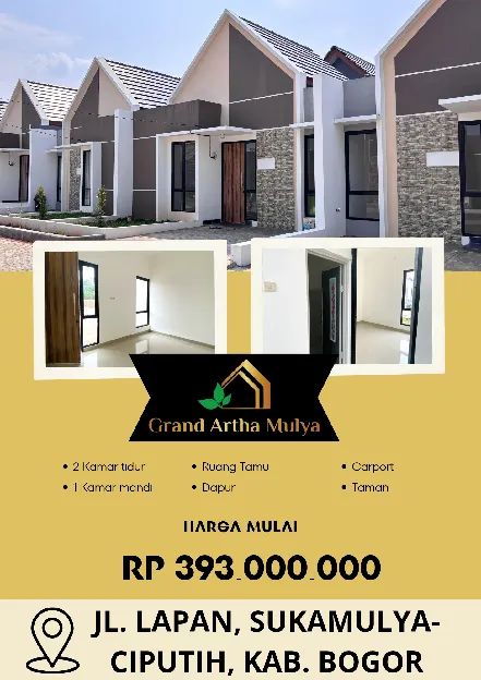RUMAH DI CISAUK, HARGA MULAI 393 JUTA