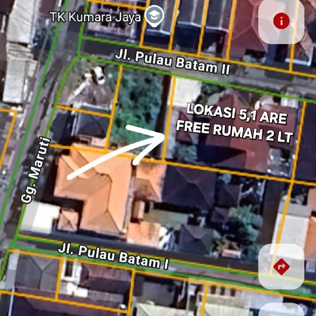 Dijual 5,1 are FREE RUMAH 2LT, Jl. Pulau Ambon Dauh Puri Klod Teuku Umar Denpasar