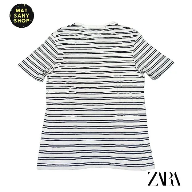 Kaos Tshirt Essentials Zara Stripe Stripes Strip Salur Garis