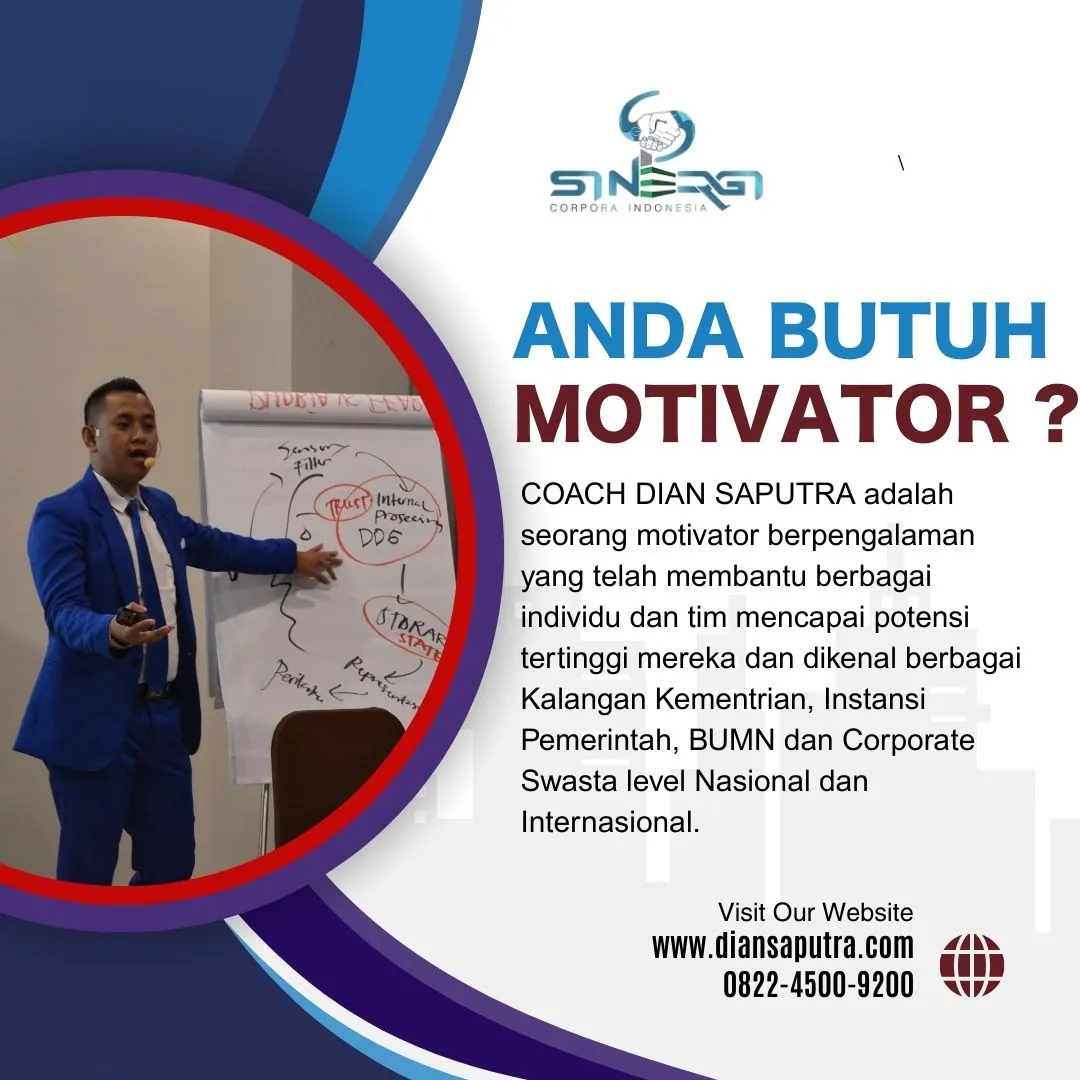 Jasa training motivasi perusahaan Pati, Terpercaya & Solutif, Dian Saputra