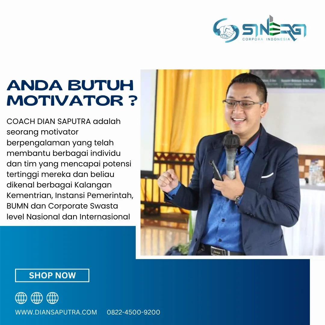 Jasa Training Motivasi Perusahaan Cilegon, Terpercaya & Solutif, Dian Saputra