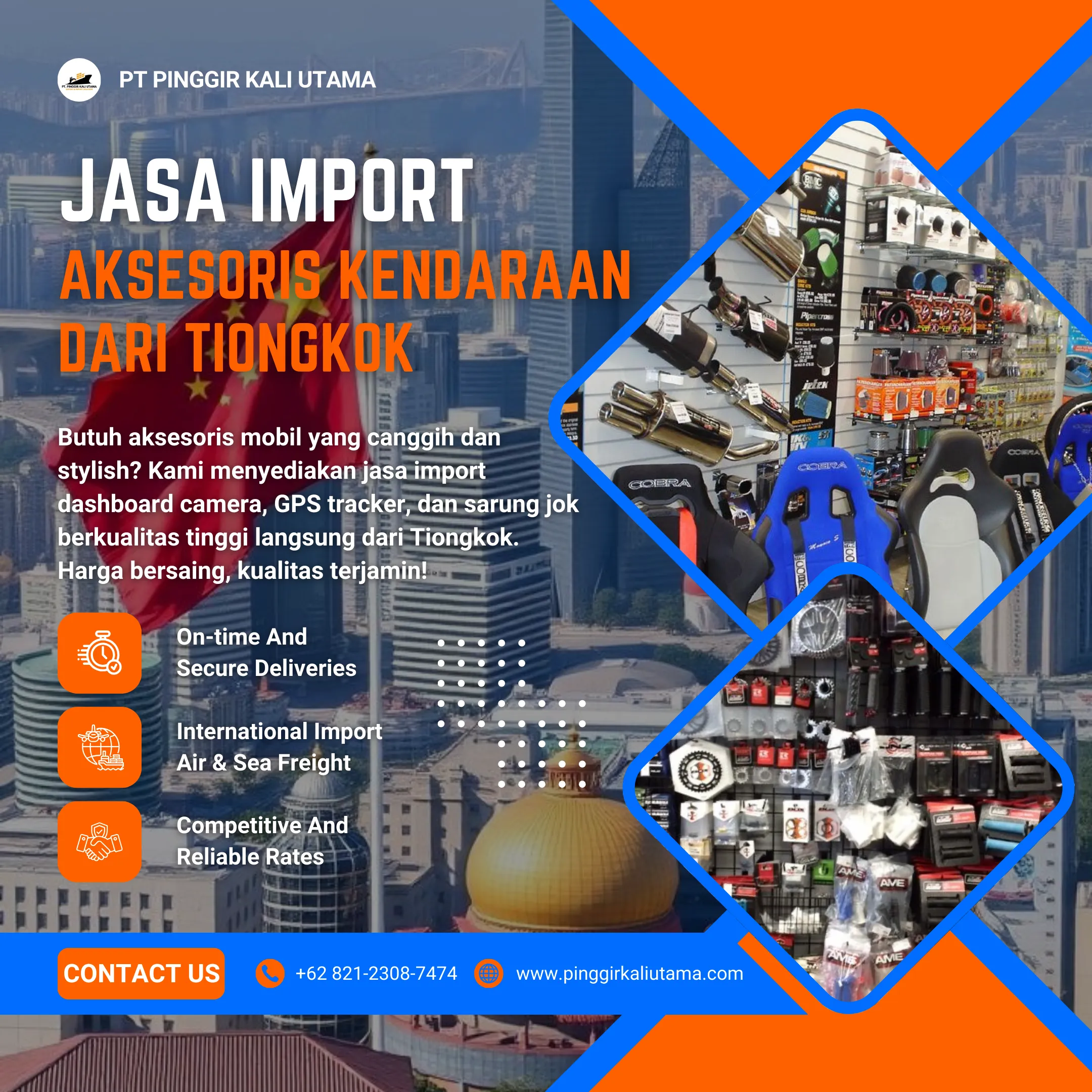 Jasa Import Aksesoris Kendaraan Dari Tiongkok