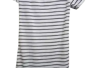 Dress Wanita Strip Hitam Putih Siap Kirim