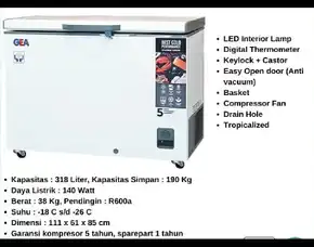 Frezer Box 300 Liter