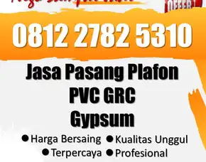 Terpercaya, Rab Renovasi Plafon Atap Gypsum Murah Nguter Sukoharjo