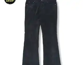 Celana Panjang Bootcut Corduroy Korduroi Hitam Custom