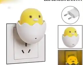 Lampu Tidur Led Telur Ayam Sensor Cahaya Dekorasi Kamar Night Light Lamp Chicken Egg Bebek Duck Unik