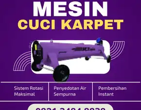Mesin Cuci Karpet Bantul, Jual Lengkap Dengan Pelatihan Gratis