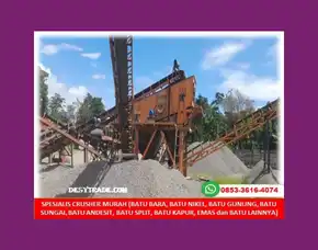 Fabrikasi Mobile Crushing Plant Alat Penghancur Batu Mangan Tarakan