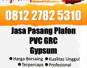 Sat Set, Harga Renovasi Plafon Pvc Warna Coklat Gatak Sukoharjo