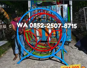 Gambar Playground Anak Outdoor Dan Ayunan Besi Taman Kec Bungursari Tasikmalaya