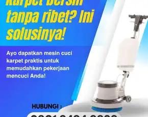 Jual Mesin Cuci Karpet Di Bantul, Cocok Untuk Pemula