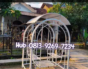 Hub 0813x9269x7234 Custom Ayunan Besi Pakai Atap Cocok Untuk Taman Rumah Kekinian Kec Cireunghas Sukabumi