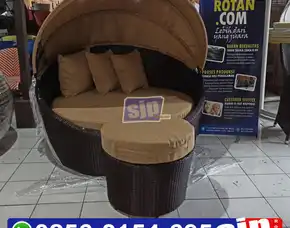Pengrajin Sofa Malas Rotan Sintetis Orbit