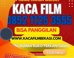 Pasang Kaca Film Bekasi Hitam Riben Termurah